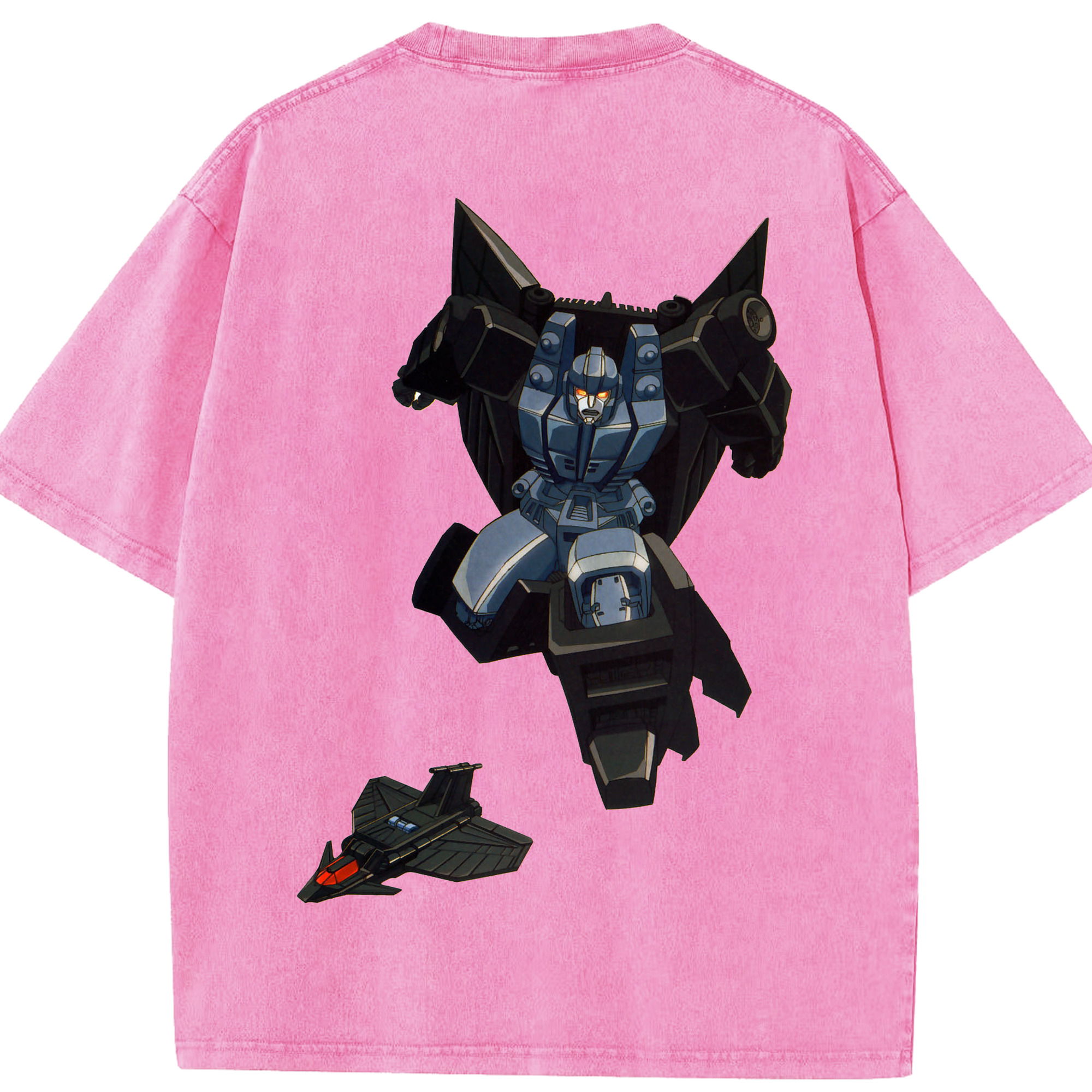 （画像用）  綿100% ヴィンテージ風 半袖Tシャツ（背面プリント）